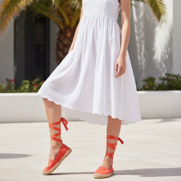 Soludos Women's Original Lace-up Espadrille Loafer. Size 8.5 - Picture 4 of 5